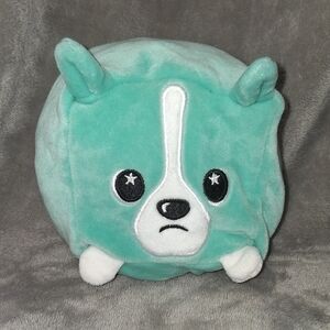 Plush Green Dog Stuffed Animal Connie The Corgi